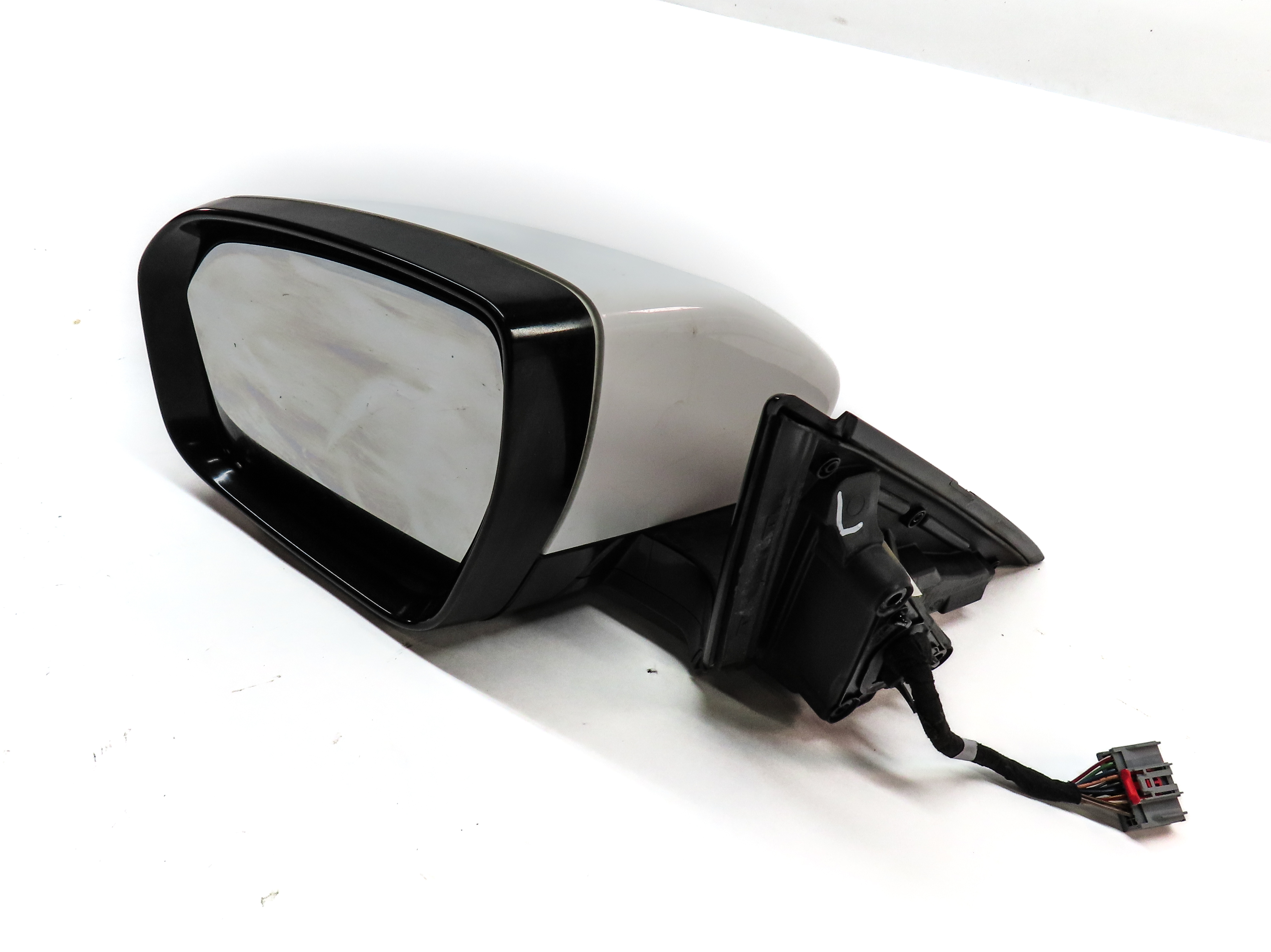 2012-2013 RANGE ROVER EVOQUE (L538) LEFT HEATED P-FOLD DOOR MIRROR (White) — exact item pictured